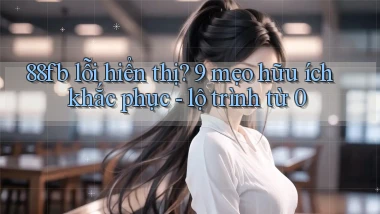 88fb lỗi hiển thị 9 mẹo hữu ích khắc phục   lộ trình từ 0