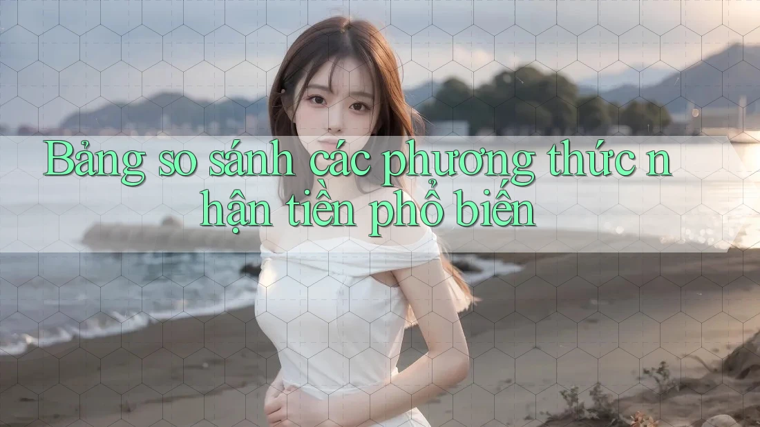 Bảng so sánh các phương thức nhận tiền phổ biến Bảng so sánh các phương thức nhận tiền phổ biến