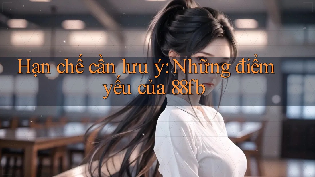 Hạn chế cần lưu ý: Những điểm yếu của 88fb Hạn chế cần lưu ý: Những điểm yếu của 88fb