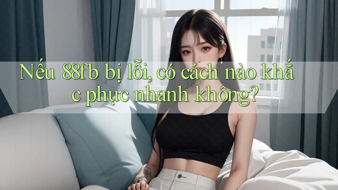 Nếu 88fb bị lỗi, có cách nào khắc phục nhanh không? Nếu 88fb bị lỗi, có cách nào khắc phục nhanh không?