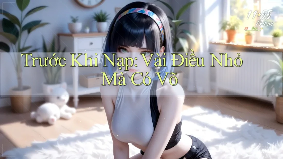 Trước Khi Nạp: Vài Điều Nhỏ Mà Có Võ Trước Khi Nạp: Vài Điều Nhỏ Mà Có Võ